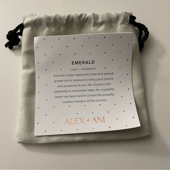 ALEX AND ANI Emerald Flex Cuff Bracelet - Picture 2 of 4